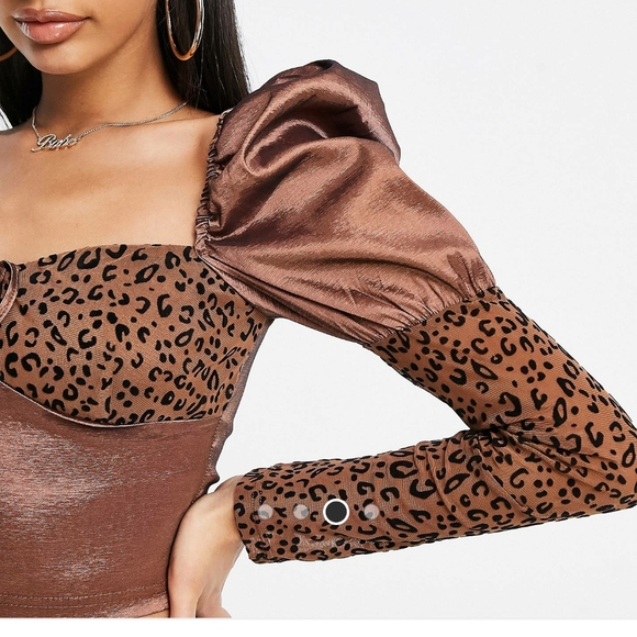 Naa Naa satin puff sleeve - Picture 3 of 3